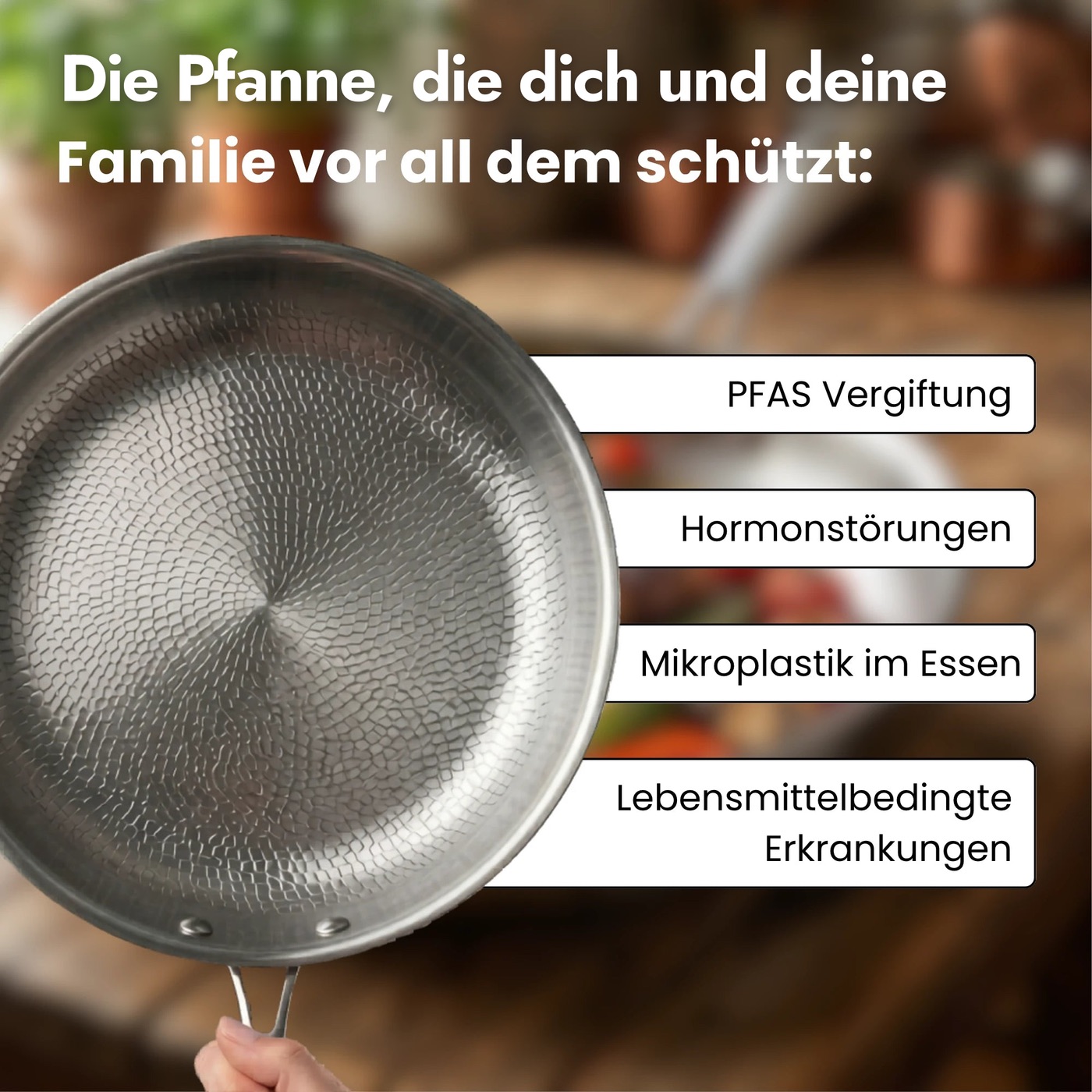 Kochen mit der TitaniumPro Pfanne